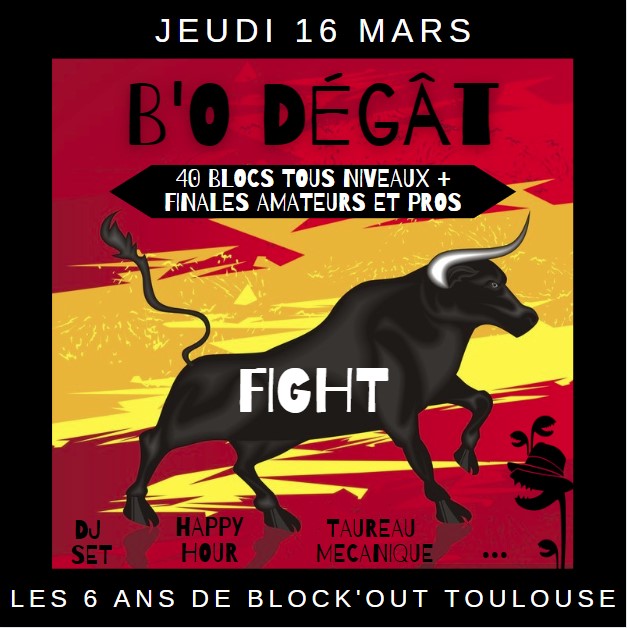 Fight B'O Dégât : JEUDI 16 mars 💣‼️
